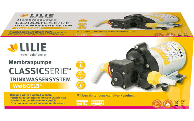 Lilie WeißGELB Classic Serie Membran Wasserpumpe