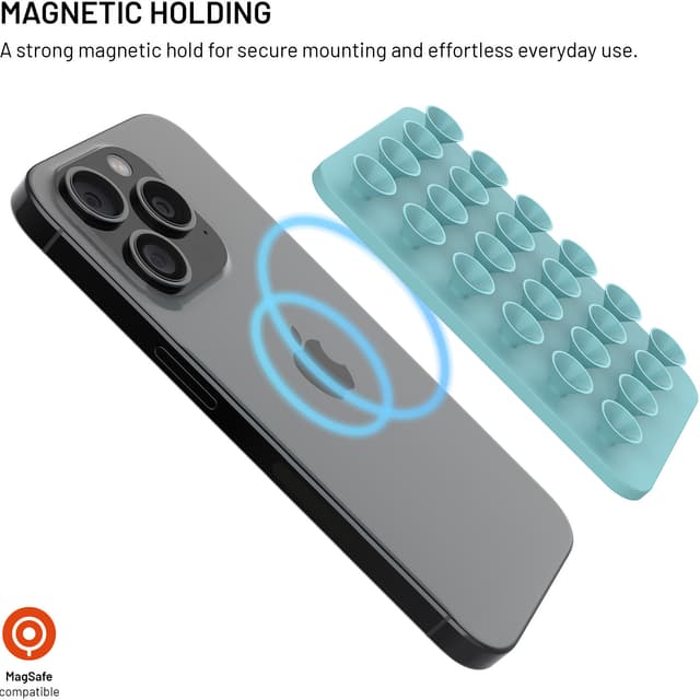 Fixed MagMate sugekopholder (turkis)
