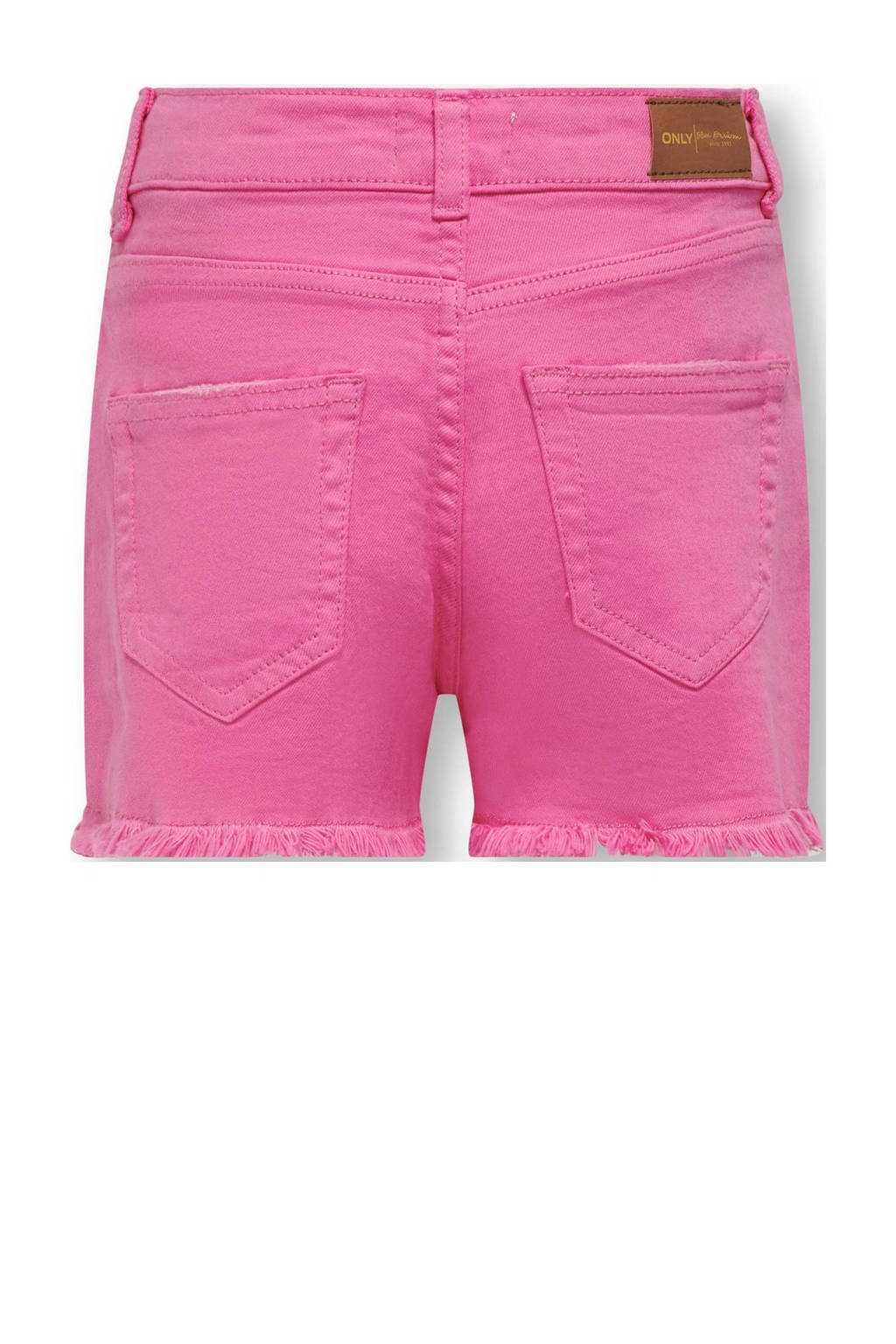 ONLY short KOGROBYN met slijtage felroze