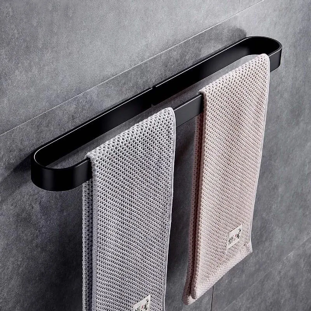 Universal Porte-serviettes Aluminium - Noir