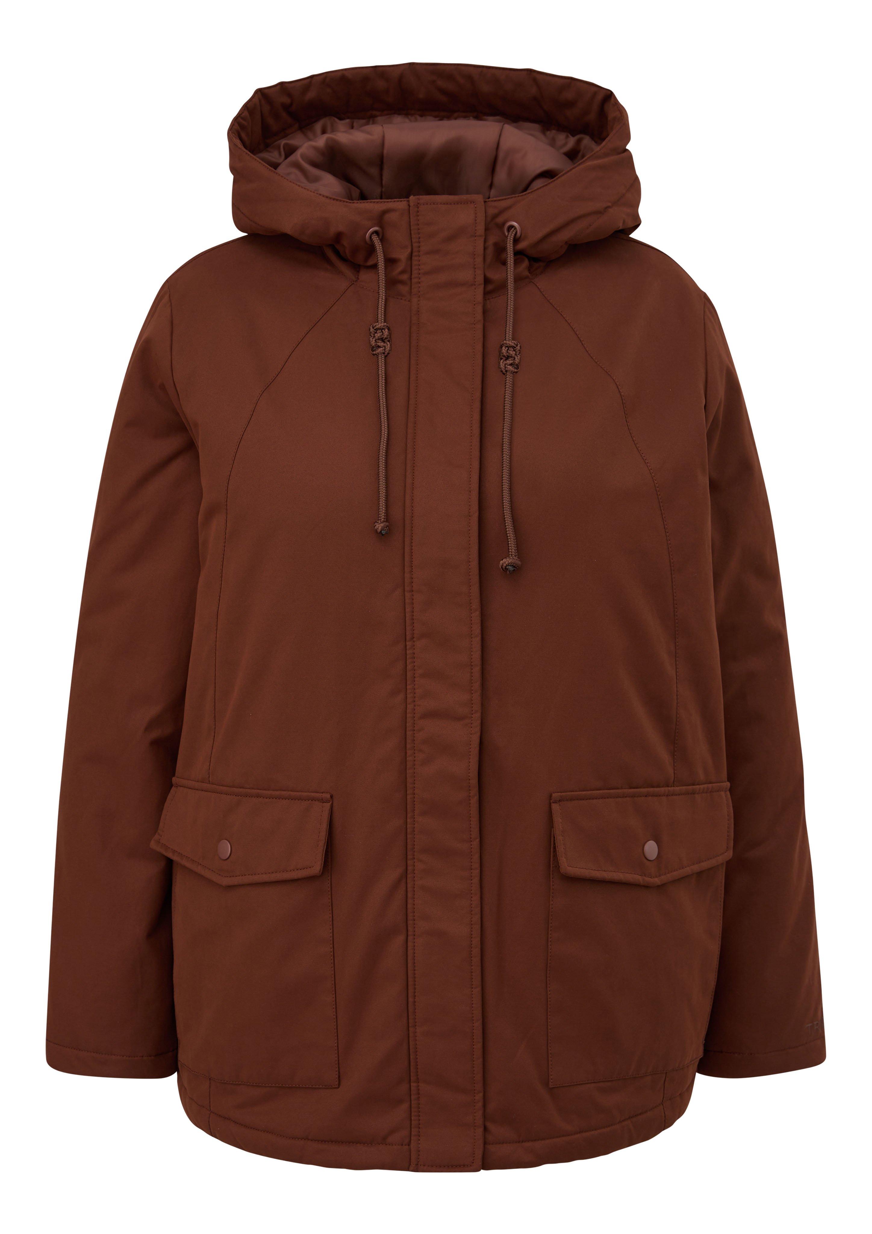 Outdoorjacke mit verdecktem Reißverschluss