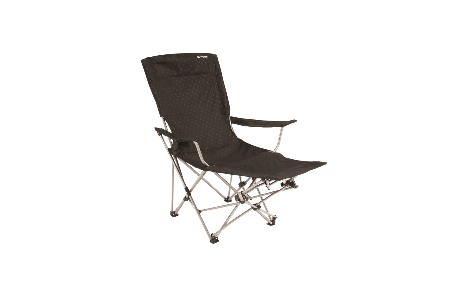 Outwell Catamarca Lounger Black Klappstuhl mit Beinablage 89 x 61 x 116 cm
