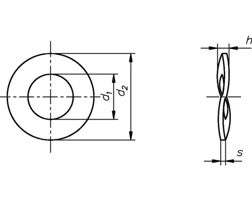 Veerring DIN 137/B, 5 mm, verzinkt, 100 stuks