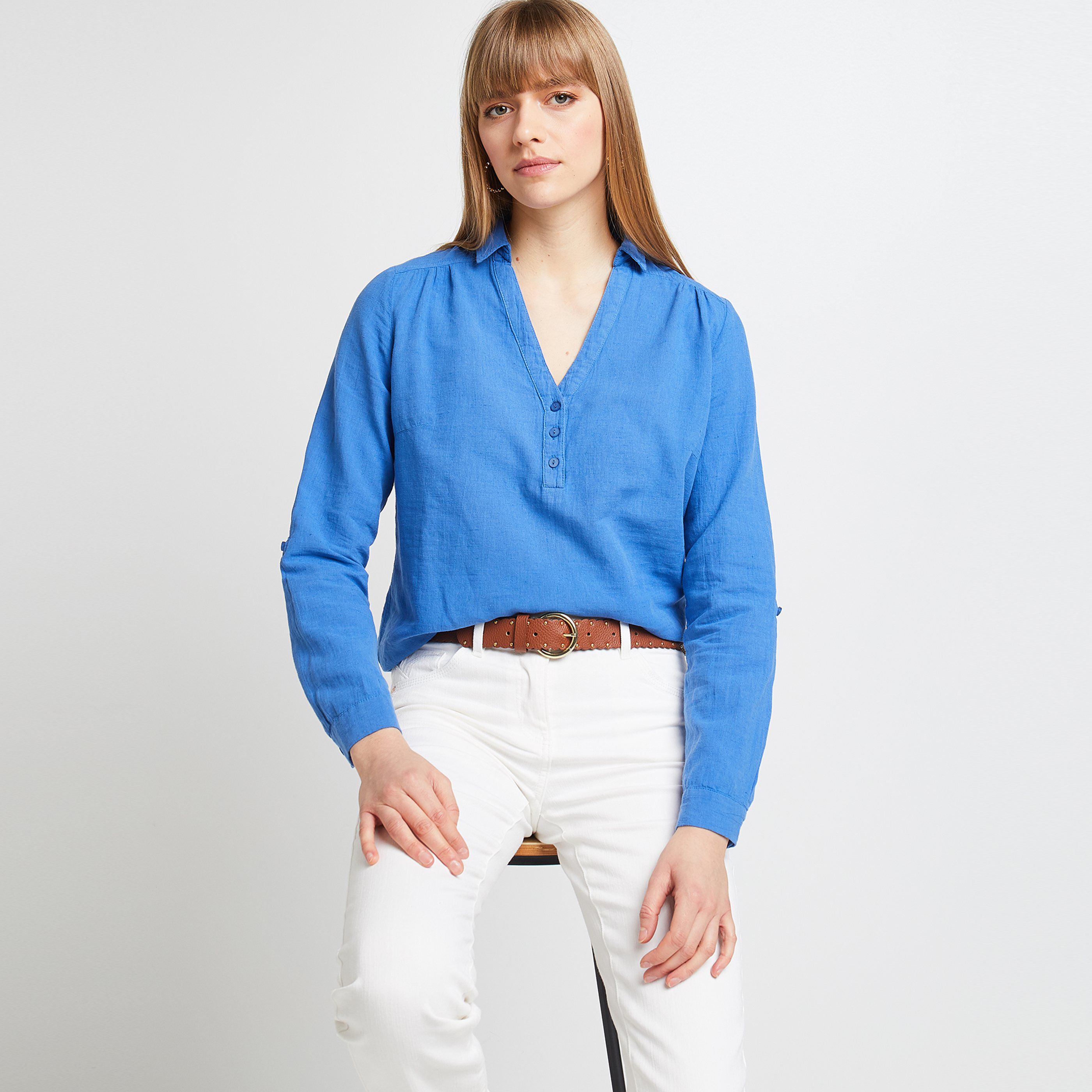 Blouse femme - BLEU