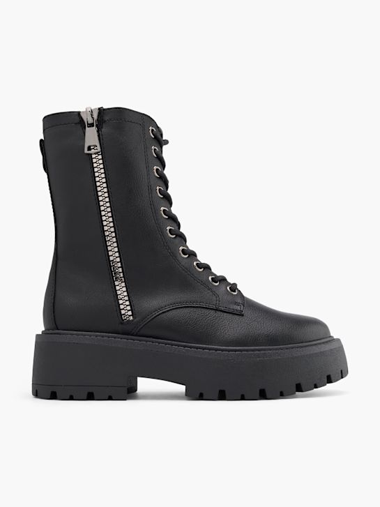 Catwalk Schnür-Stiefelette Schwarz