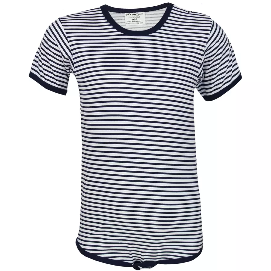 TupTam Kinder Unisex Kurzarm Body 3er Set dunkelblau
