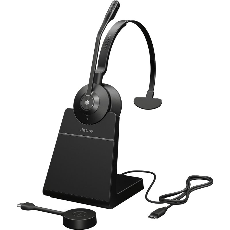 Jabra Engage 55 SE Casque Sans fil Arceau Bureau/Centre d'appels Noir