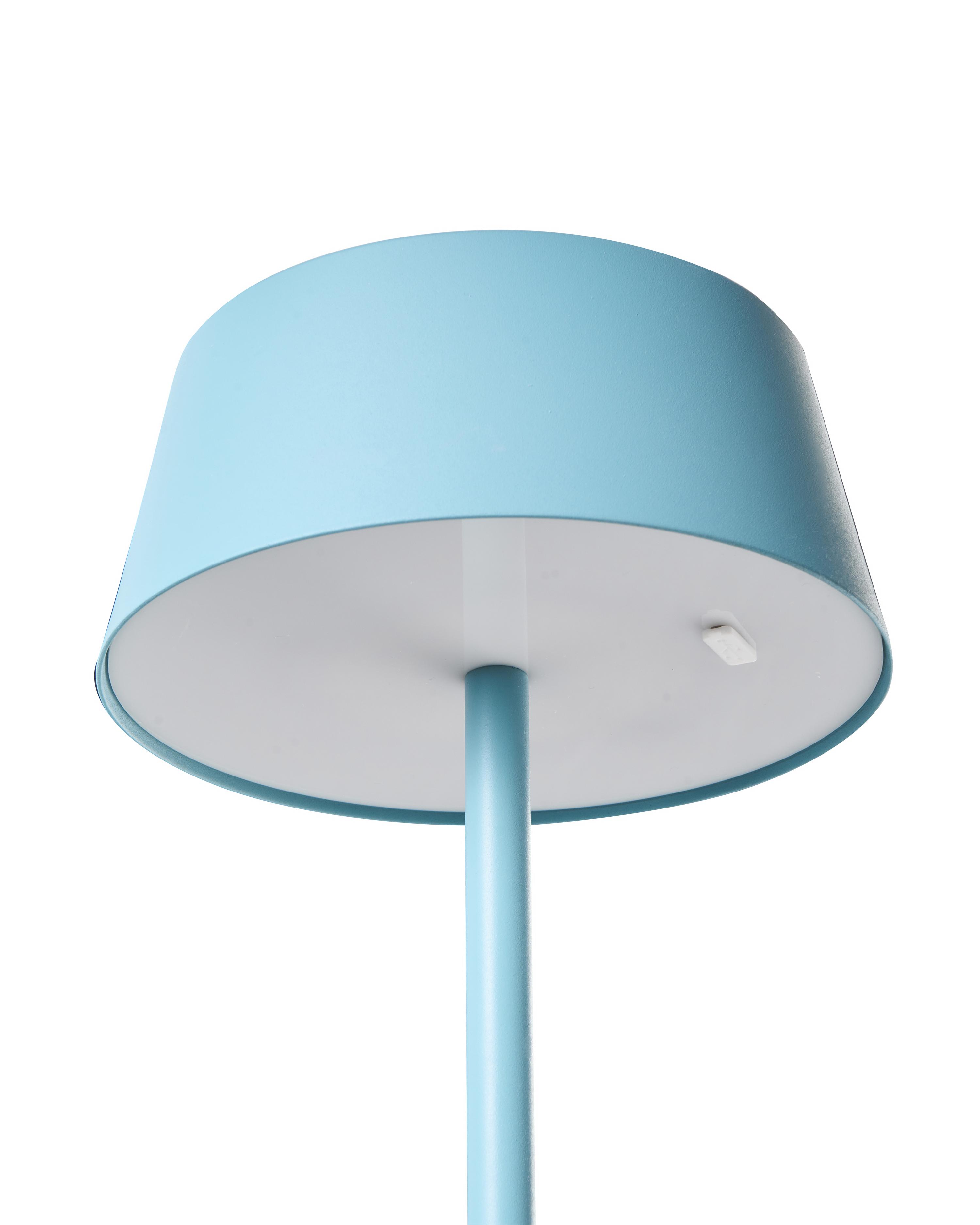 LED draadloze tafellamp GUDER met dimmer Metaal Blauw