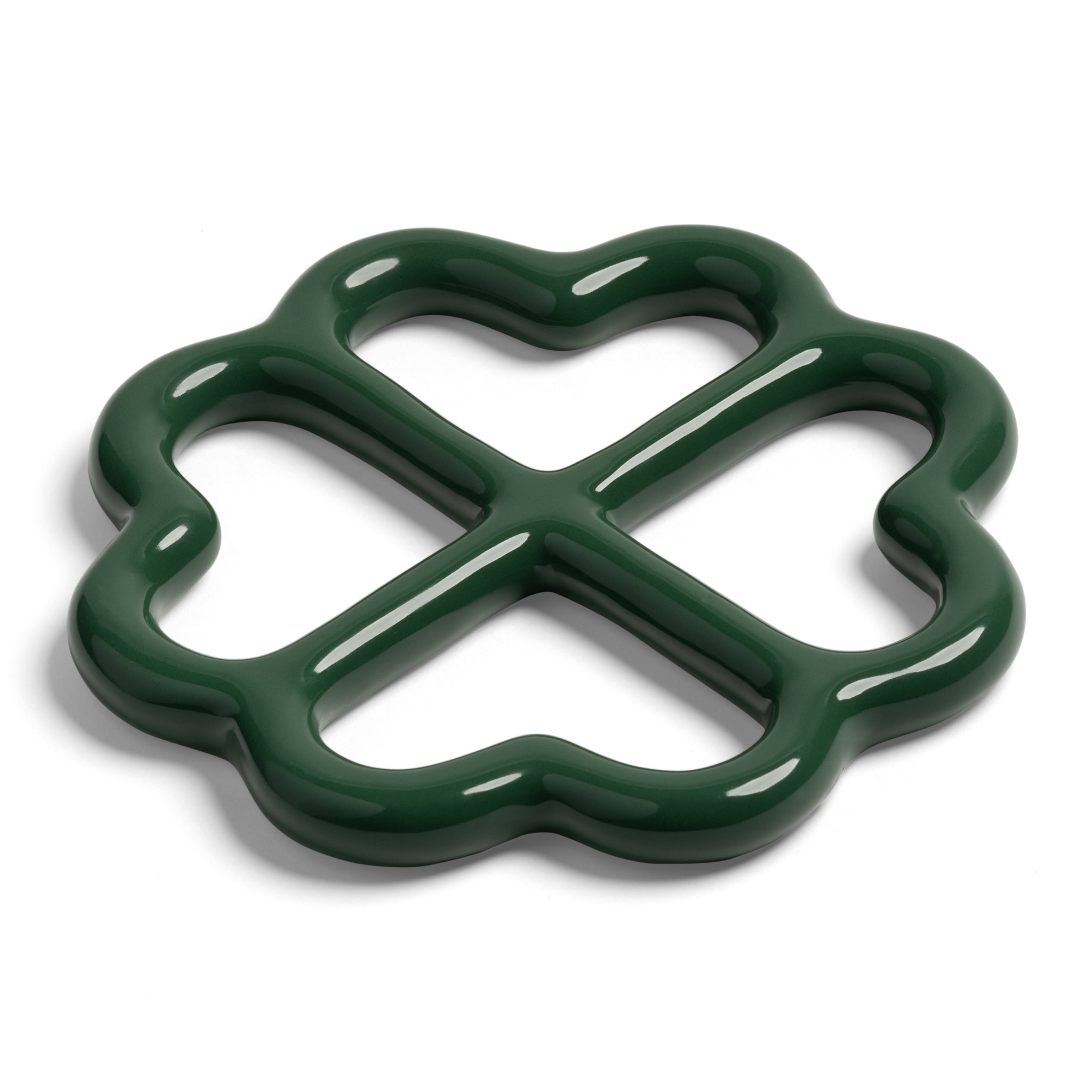 &k amsterdam Clover Pannenonderzetter - Groen