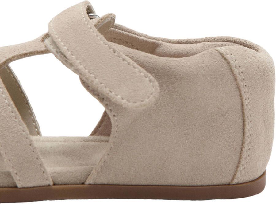 Mango Kids leren sandalen bruin