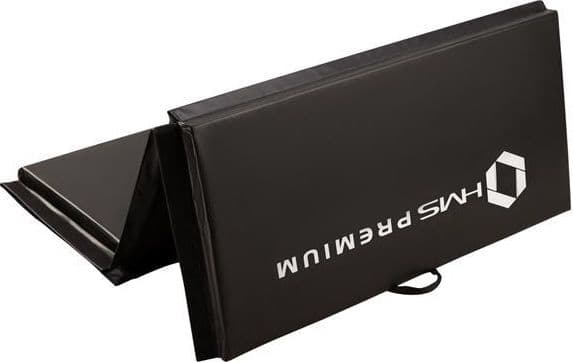 HMS 4-delt gymnastikkmadrass MGS01 240 cm x 120 cm x 5 cm svart