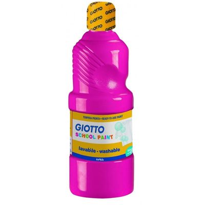 GIOTTO SCHOOL - Peinture - peinture à tempera - magenta - extra-fine - 500 ml