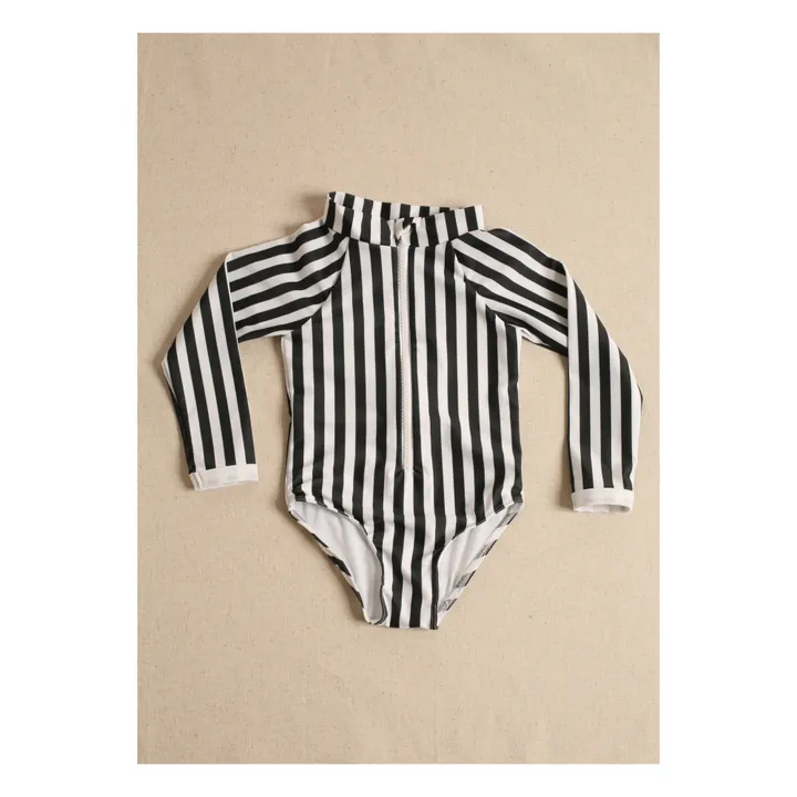 Juillet Juillet Maillot 1 Pièce Anti-UV Palombaggia Rayé | Noir