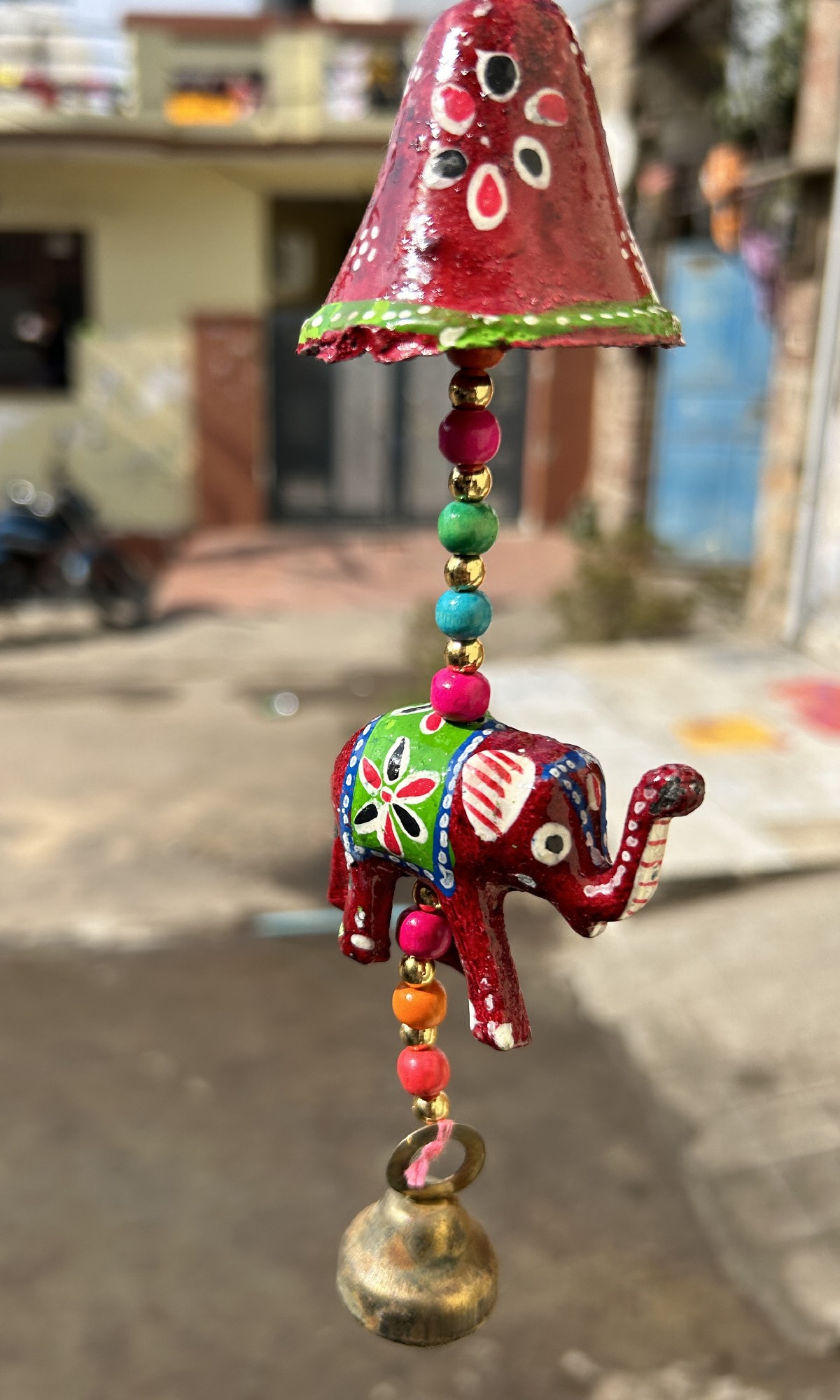 Anhänger 'Elefant mit Glocke', rot, H 40 cm, rot, 5 cm günstig bestellen