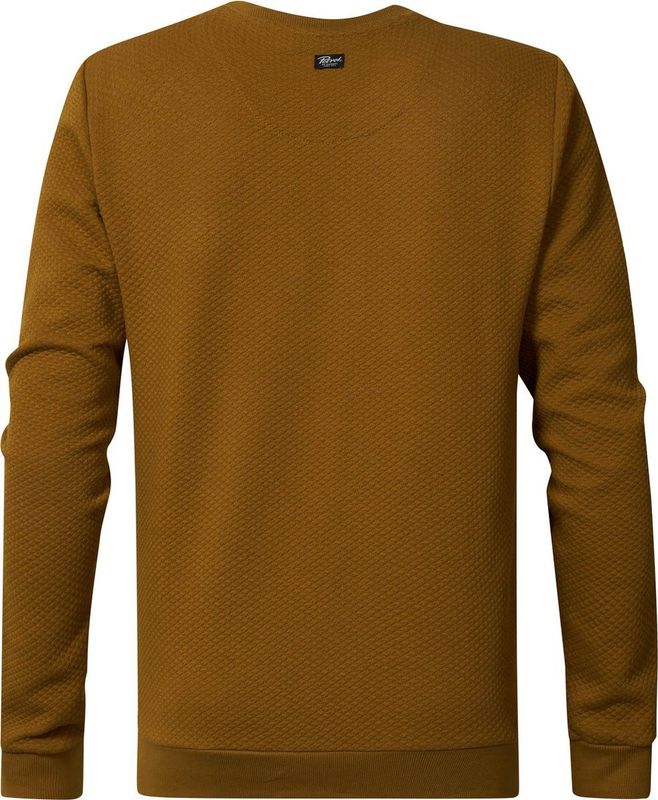 Petrol Industries - Heren Klassieke Sweater - Bruin - 58% Katoen, 40% Polyester