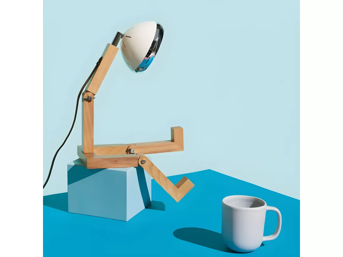 Lampe de table Mr. Wattson Blanc vintage Piffany Copenhagen - Mr. Wattson