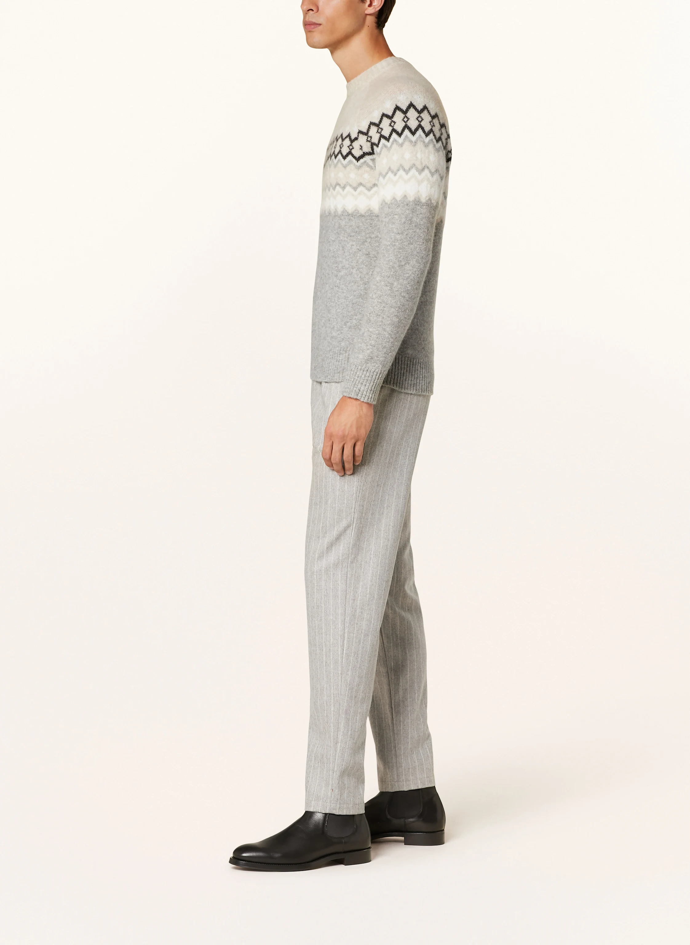 eleventy Flanellhose im Jogging-Stil Extra Slim Fit