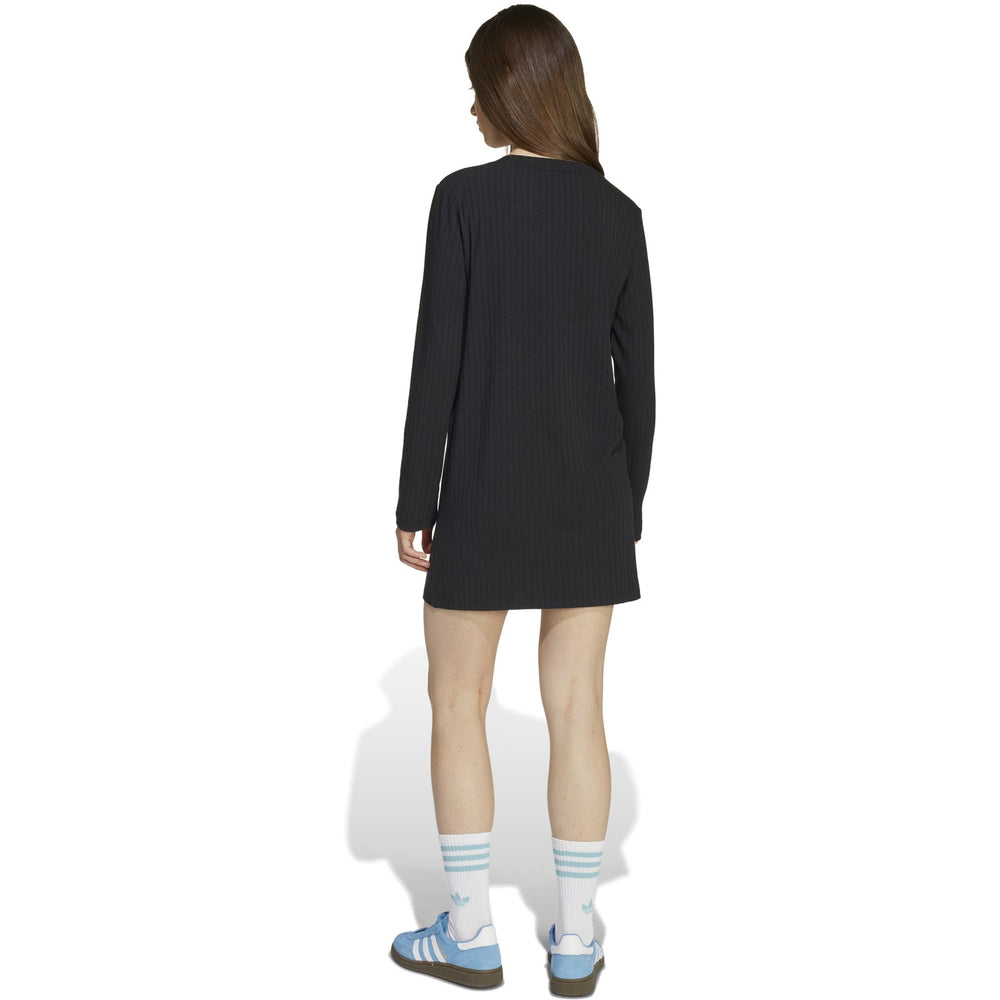 Køb adidas Originals Black/White Wide Rib Kjole
