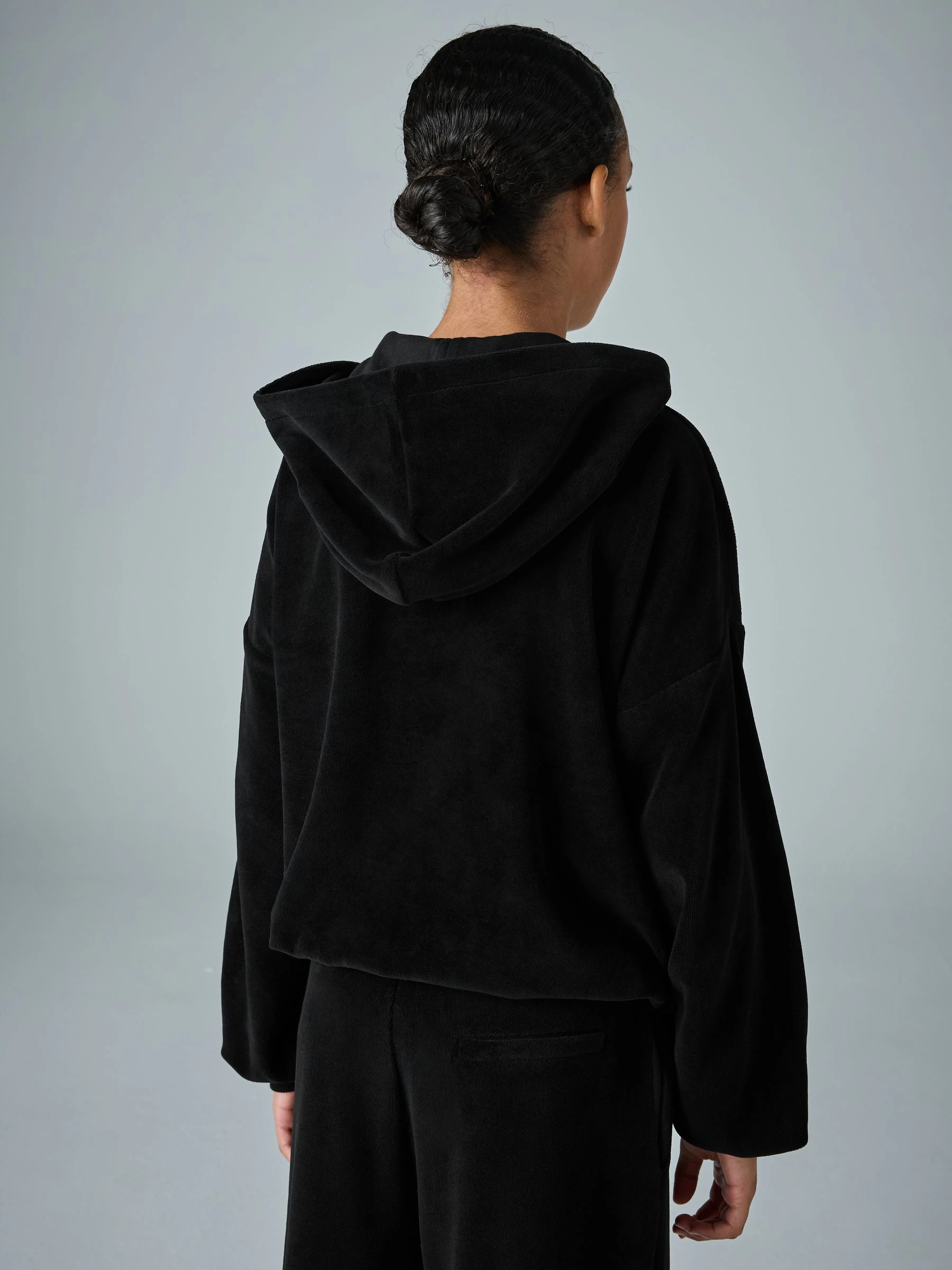 smALLSAINTS Velour Hoodie and Wide Leg Jogger Set