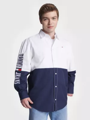 Camisa Relaxada Adaptive Archive com Blocos de Cores