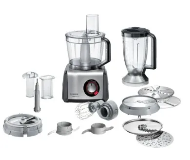Bosch MultiTalent 8 MC812M865 - Køkkenmaskine - 1250 W - børstet rustfrit stål/sort