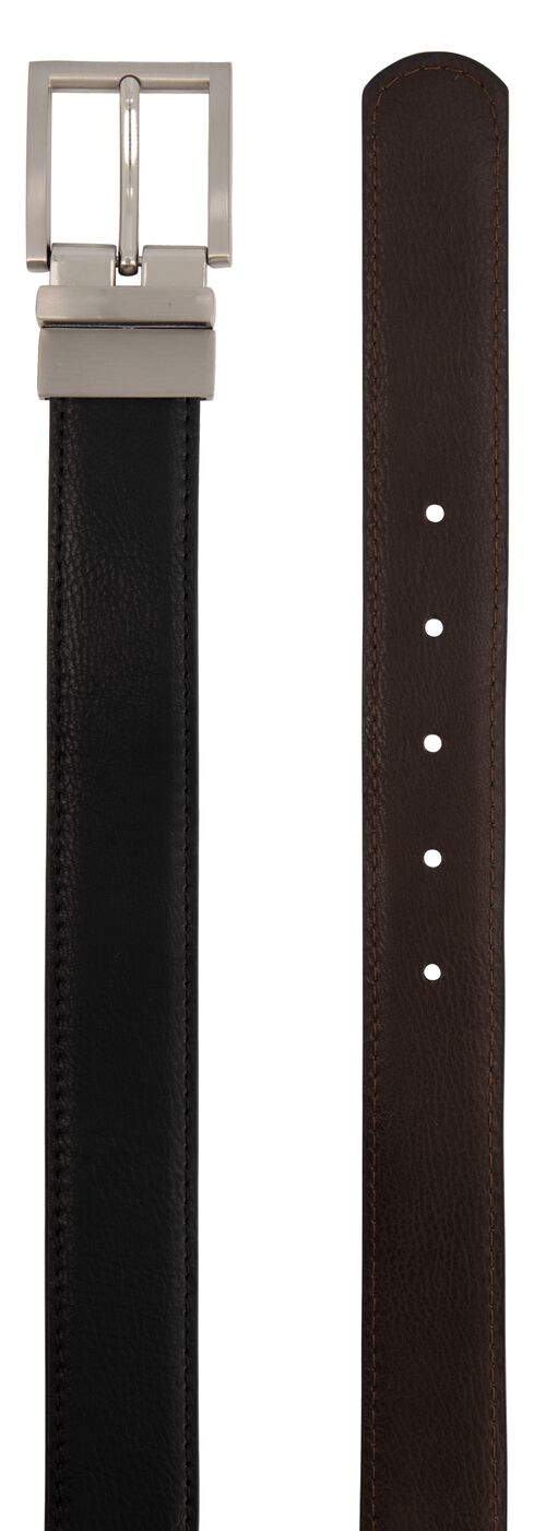 ceinture homme réversible 3,5 cm noir