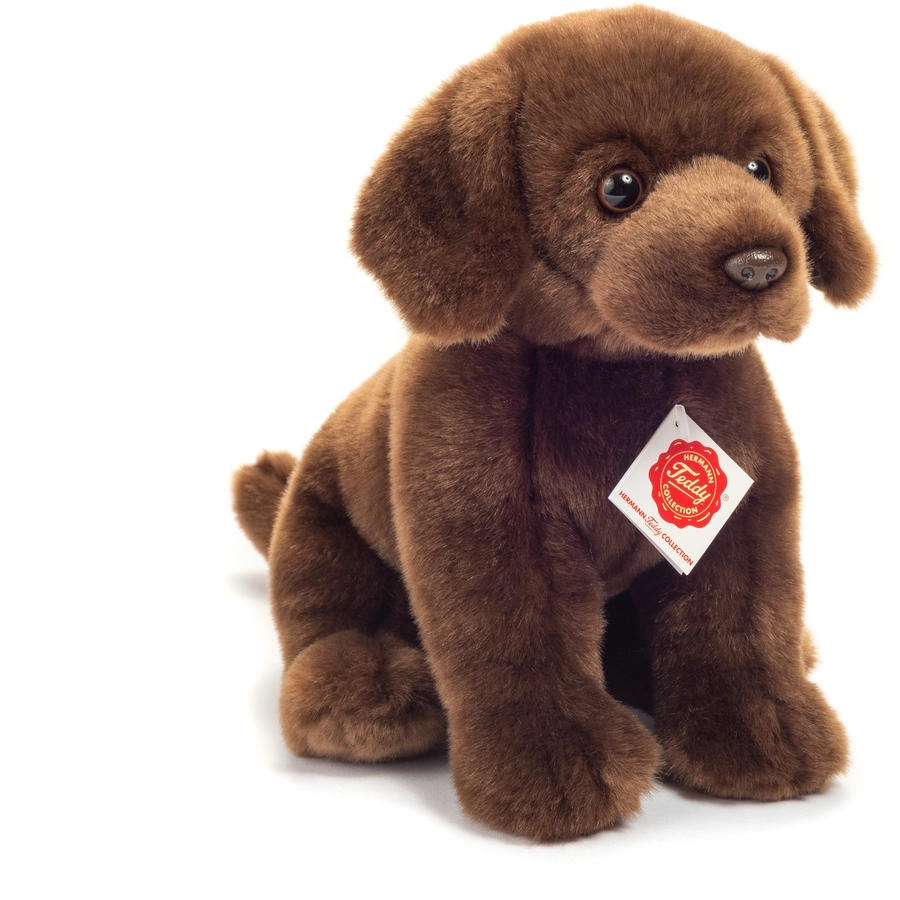 Teddy HERMANN® Labrador sitzend dunkelbraun 25 cm