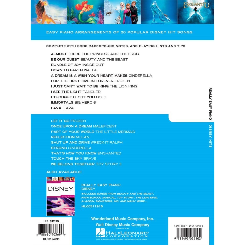 Hal Leonard Really Easy Piano Disney Hits songboek voor piano