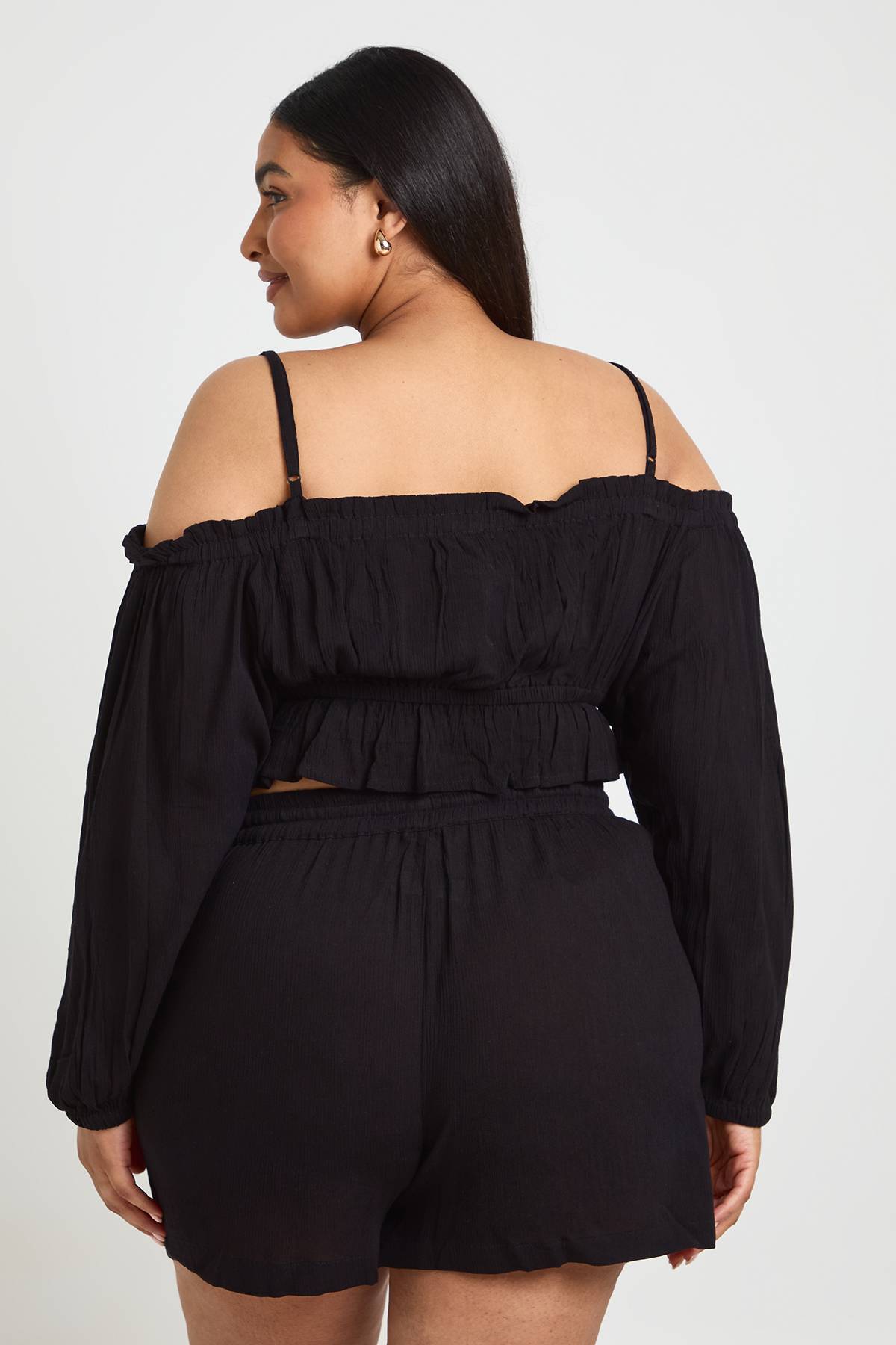 boohoo Short De Plage Texturé Grande Taille