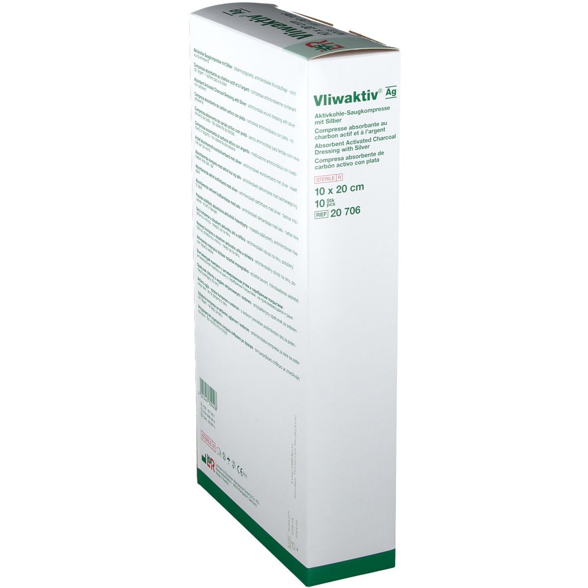 Vliwaktiv® AG Saugkompresse 10 cm x 20 cm