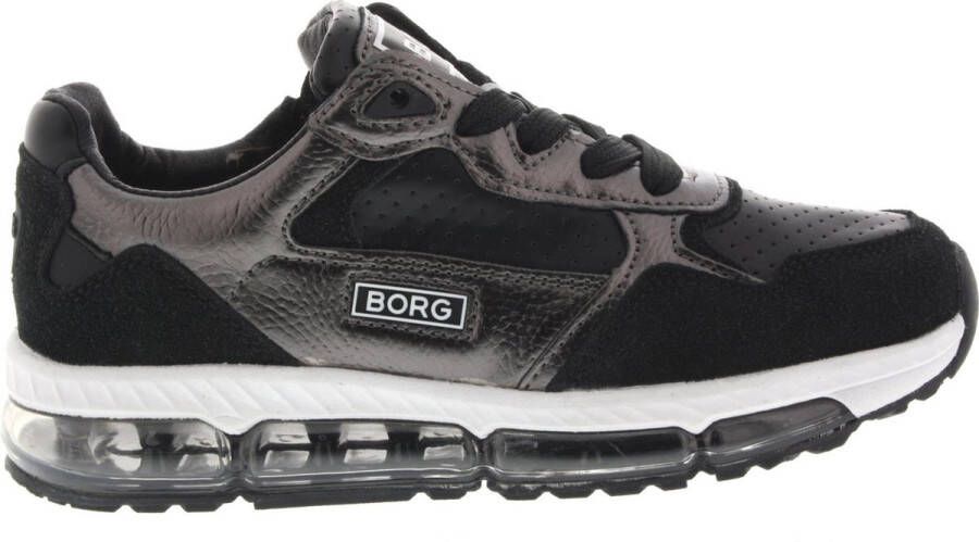 Björn Borg Meisjes Veterschoenen Bjorn Borg X500 Blk slvr Zwart