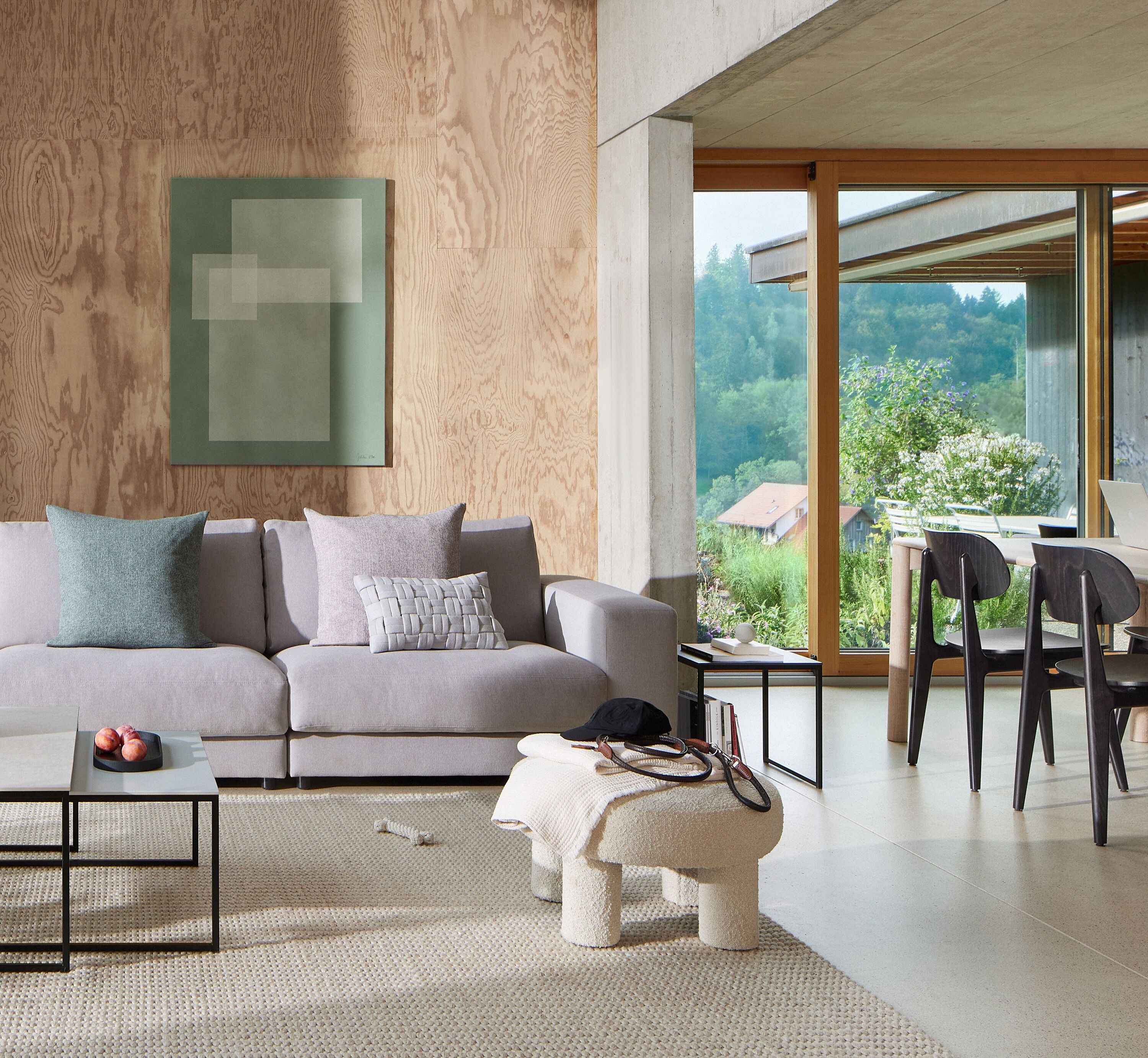 SETAS Hocker - Natur / H: 36.0 cm