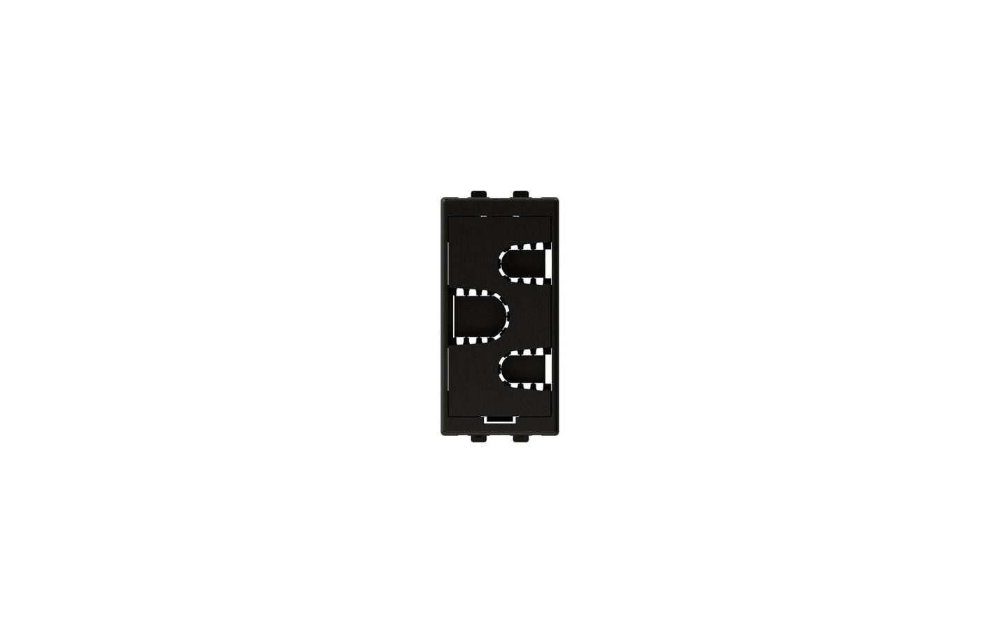 Kabeldurchführung 45 x 22.5 mm, AnthrazitKabeldurchführung mit 3 Plätzen