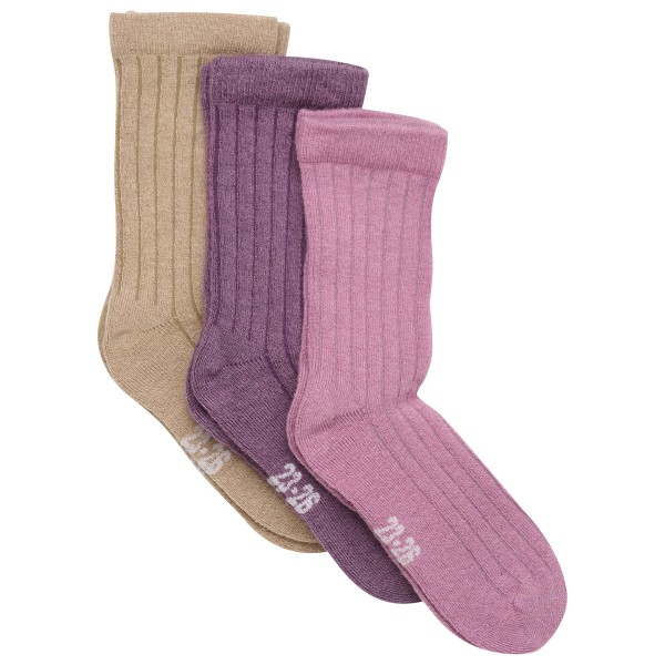 Minymo - Kid's Wool Socks Rib 3-Pack - Chaussettes multifonctions