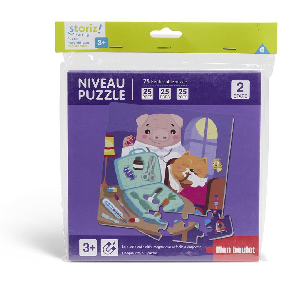 Livre 3 puzzles magnétiques pour enfant