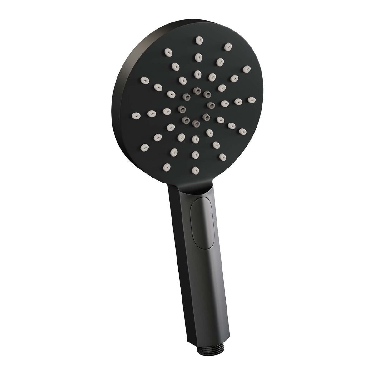 Brauer Black Edition thermostatische badkraan met glijstang en 3 standen handdouche mat zwart