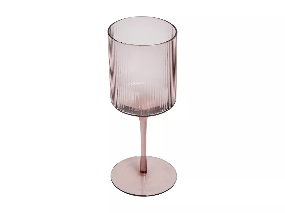Lot de 4 verres à vin AMETHYST 380 ml Rose