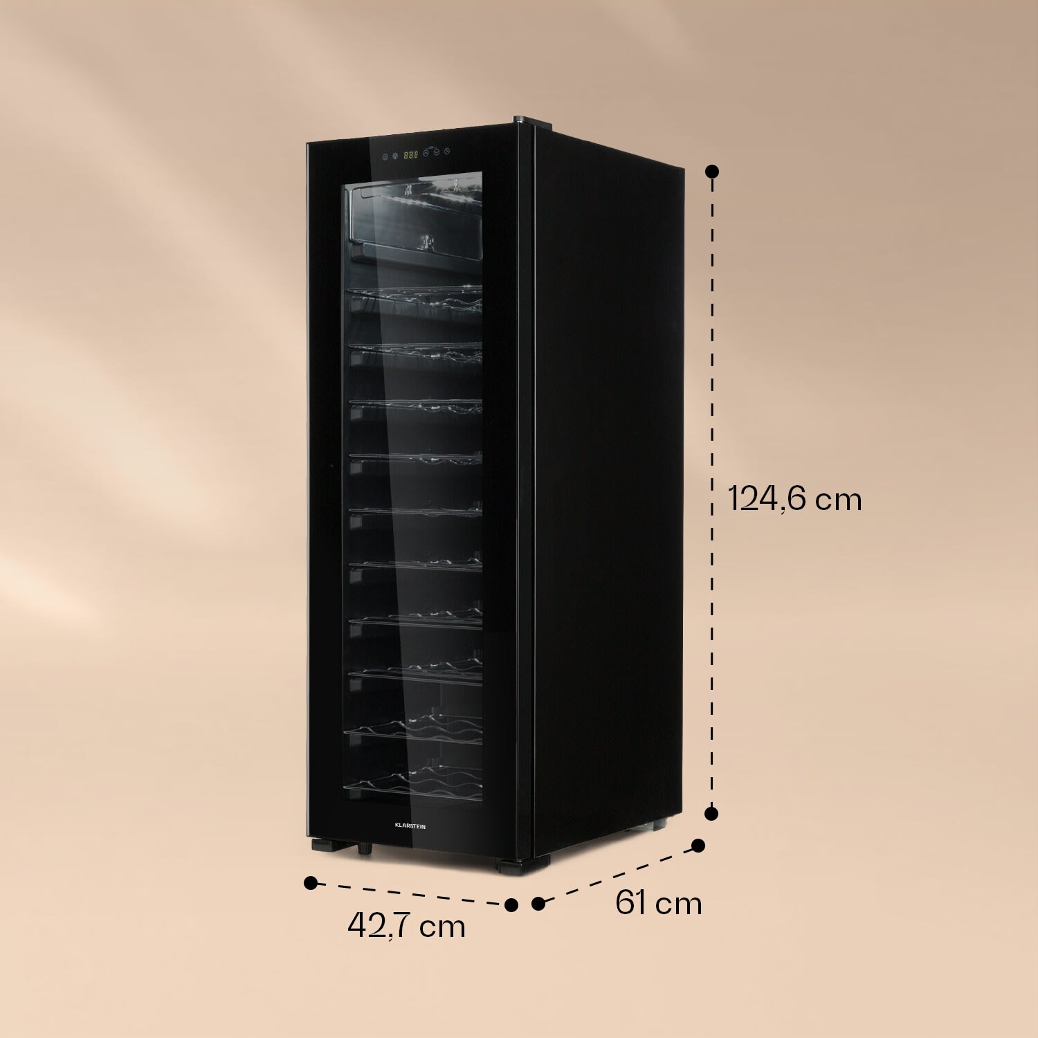 Bellevin 62 Weinkühlschrank 56 Flaschen 5-20°C EEC G