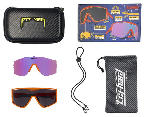 Paire de Lunettes Pit Viper The Factory Team Try Hard Orange/Noir
