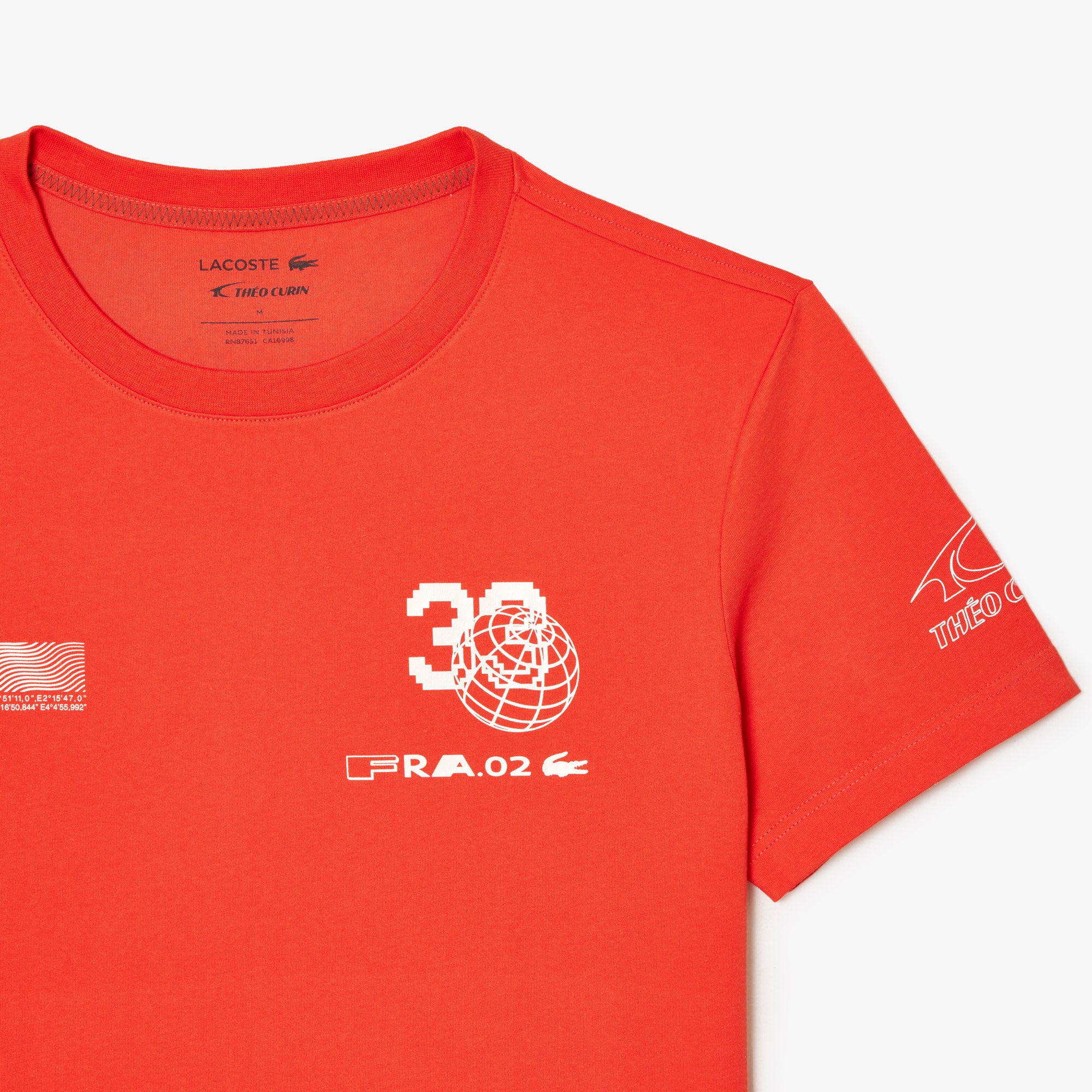 LACOSTE SPORT x Théo Curin T-Shirt aus Jersey T-Shirts - Orange - Lacoste - Unisex