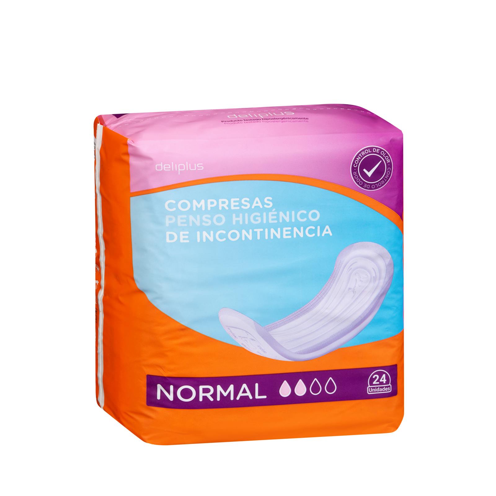Serviette d'incontinence Deliplus Normal sans ailettes
