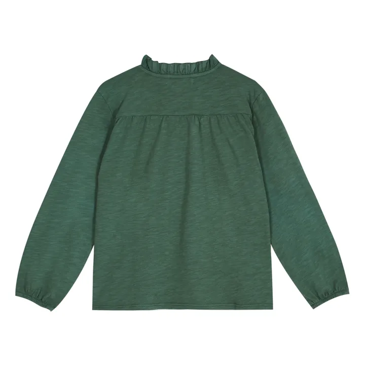 Emile et Ida Blouse Jersey Coton Bio | Vert
