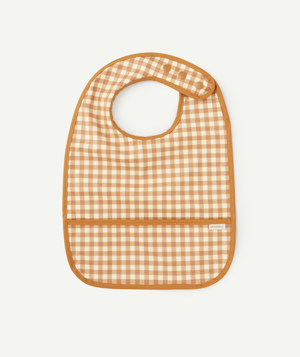 GRECH & CO.BAVOIR MOTIF VICHY COULEUR ORANGE