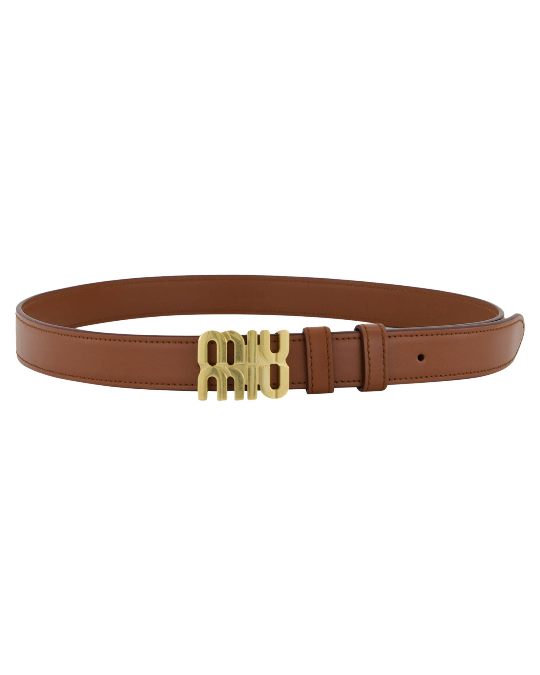 Miu Miu| Damen Ledergürtel LOGO BELT