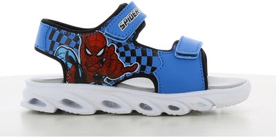 Marvel Spiderman Blinkende Sandaler, Cobalt Blue/Black