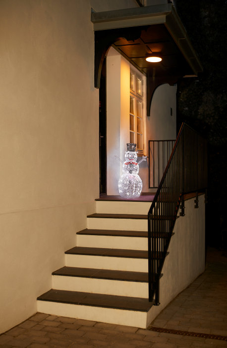 Snemand akryl med 80 LED H90 cm