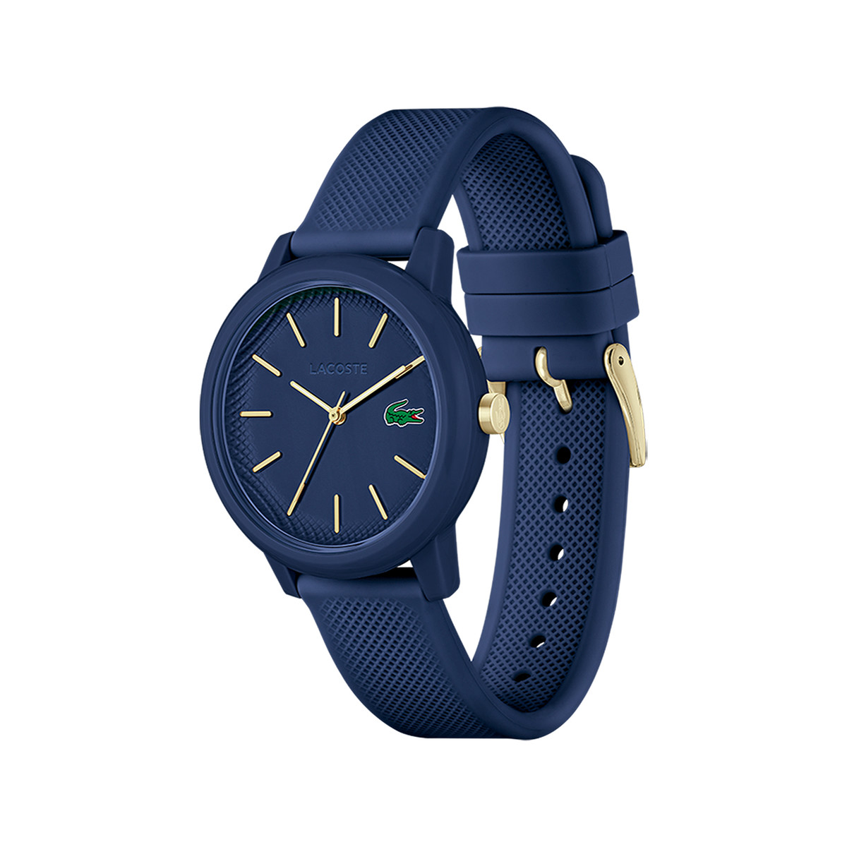 Montre Lacoste 12.12. femme résine bracelet silicone bleu