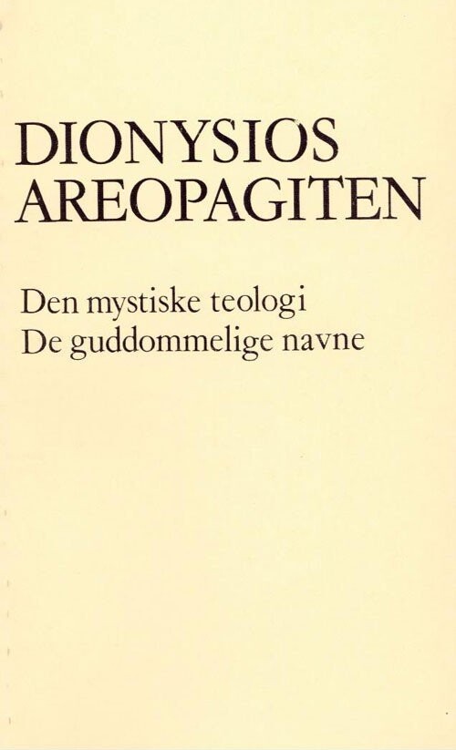 Dionysios Areopagiten - Bog