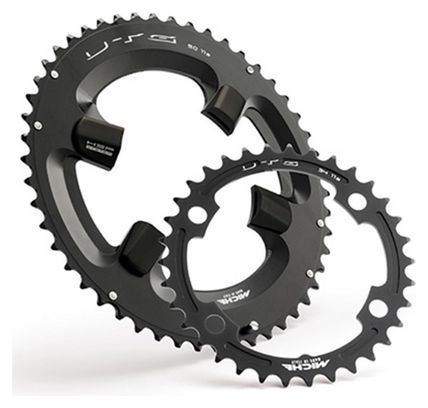 PLATEAU ROUTE 4BRA D.110 POUR SHIMANO 105  5800 MICHE 50DTS EXTERIEUR NOIR 11V.