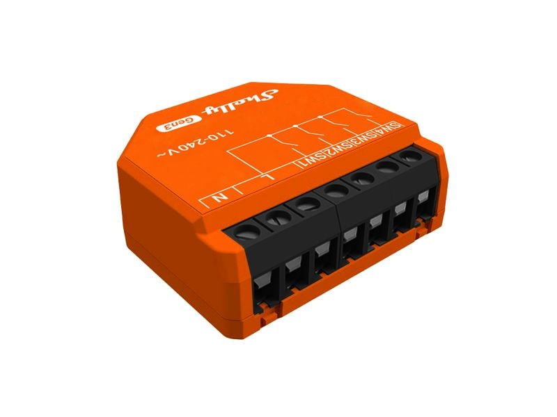 Shelly Smart Home Schalter i4 Gen3 Smarter Controller mit vier Eingängen und AC-Stromversorgung